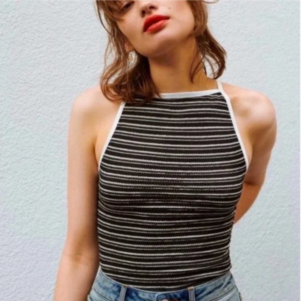 UO Striped Crop Top